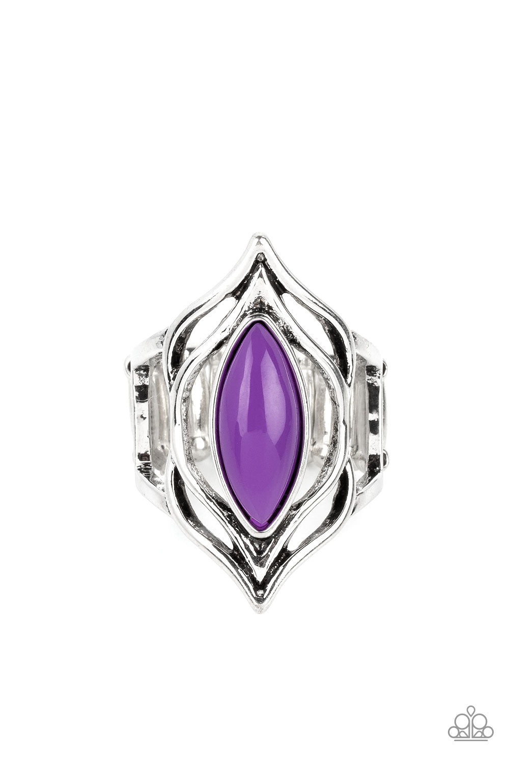 Fearless Fluorescence - Purple Paparazzi Ring (R377)