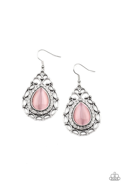 Endlessly Enchanting - Pink Paparazzi Earring (#2712)