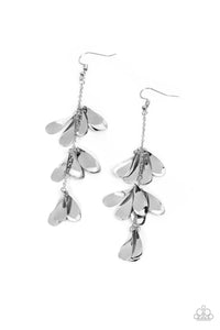 Arrival CHIME - Silver Paparazzi Earring (#1365)