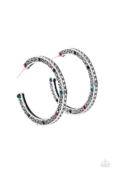 Richly Royal - Multi Paparazzi Earring