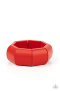 Coconut Cove - Red Paparazzi Bracelet (PZ-5435)