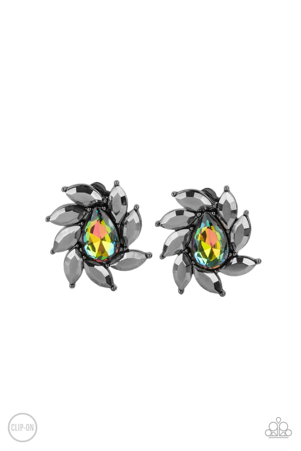 Sophisticated Swirl - Multi Paparazzi Earring (PZ-5088)