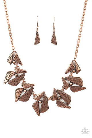 Extra Expedition - Copper Paparazzi Necklace (#3479)