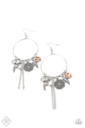 TWEET Dreams - White Paparazzi Fashion Fix Earrings June 2021 (#4763)