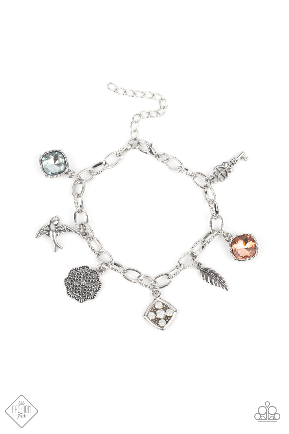 Fancifully Flighty - Multi Paparazzi Fashion Fix Bracelet June 2021 (PZ-3173)