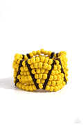 Way Off TROPIC - Yellow Paparazzi Bracelet (#5720)