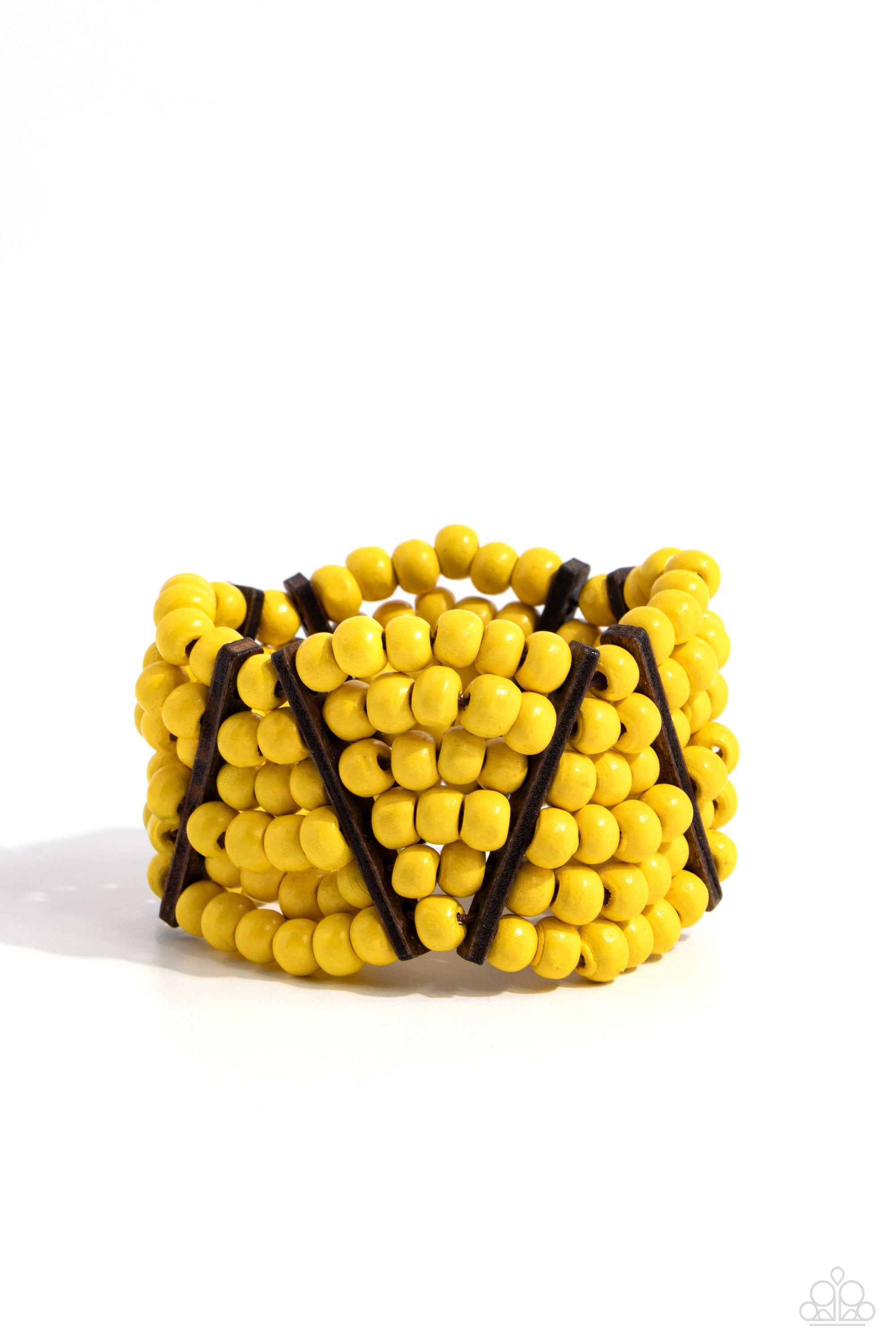 Way Off TROPIC - Yellow Paparazzi Bracelet (#5720)