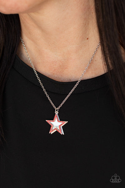 American Anthem - Red Paparazzi Necklace (#201)