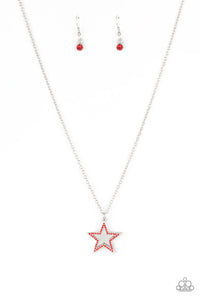 American Anthem - Red Paparazzi Necklace (#201)