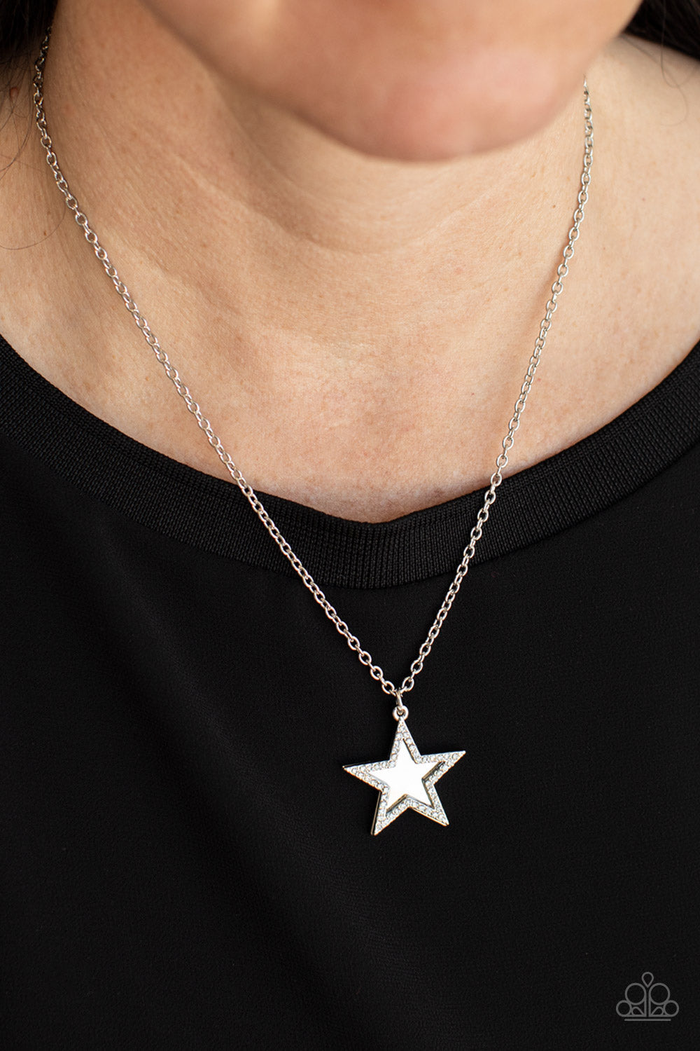 American Anthem - White Paparazzi Necklace (#1384)
