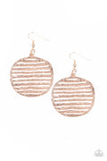 Sunrise Stunner - Rose Gold Paparazzi Earring (#2855)