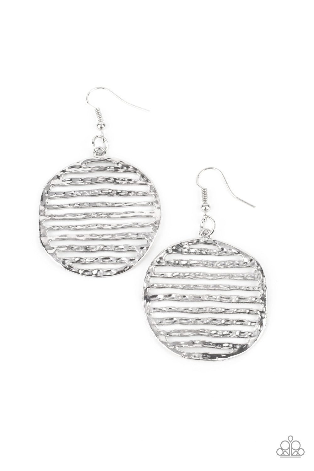 Sunrise Stunner - Silver Paparazzi Earring (#969)