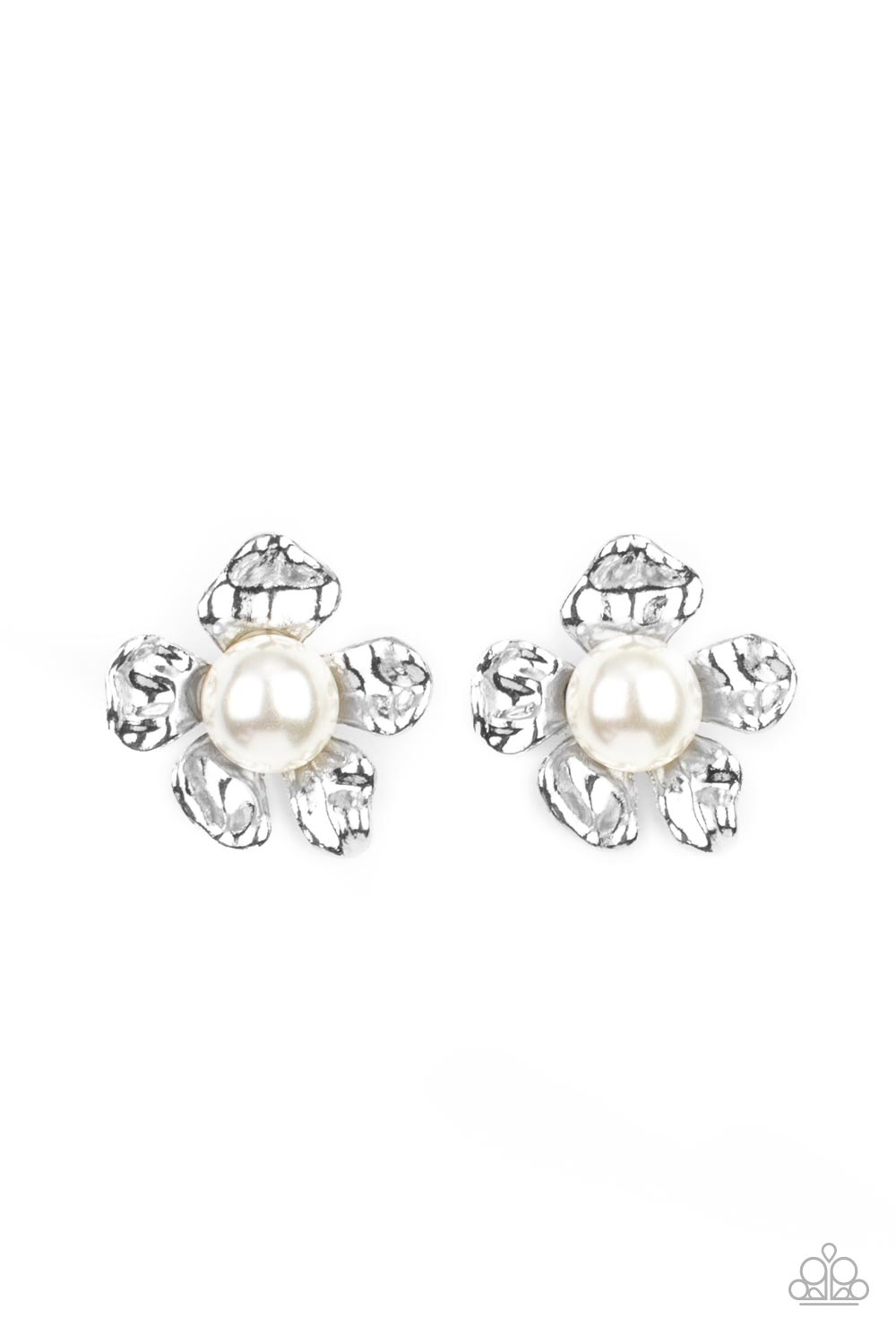 Apple Blossom Pearls - White Paparazzi Earring
