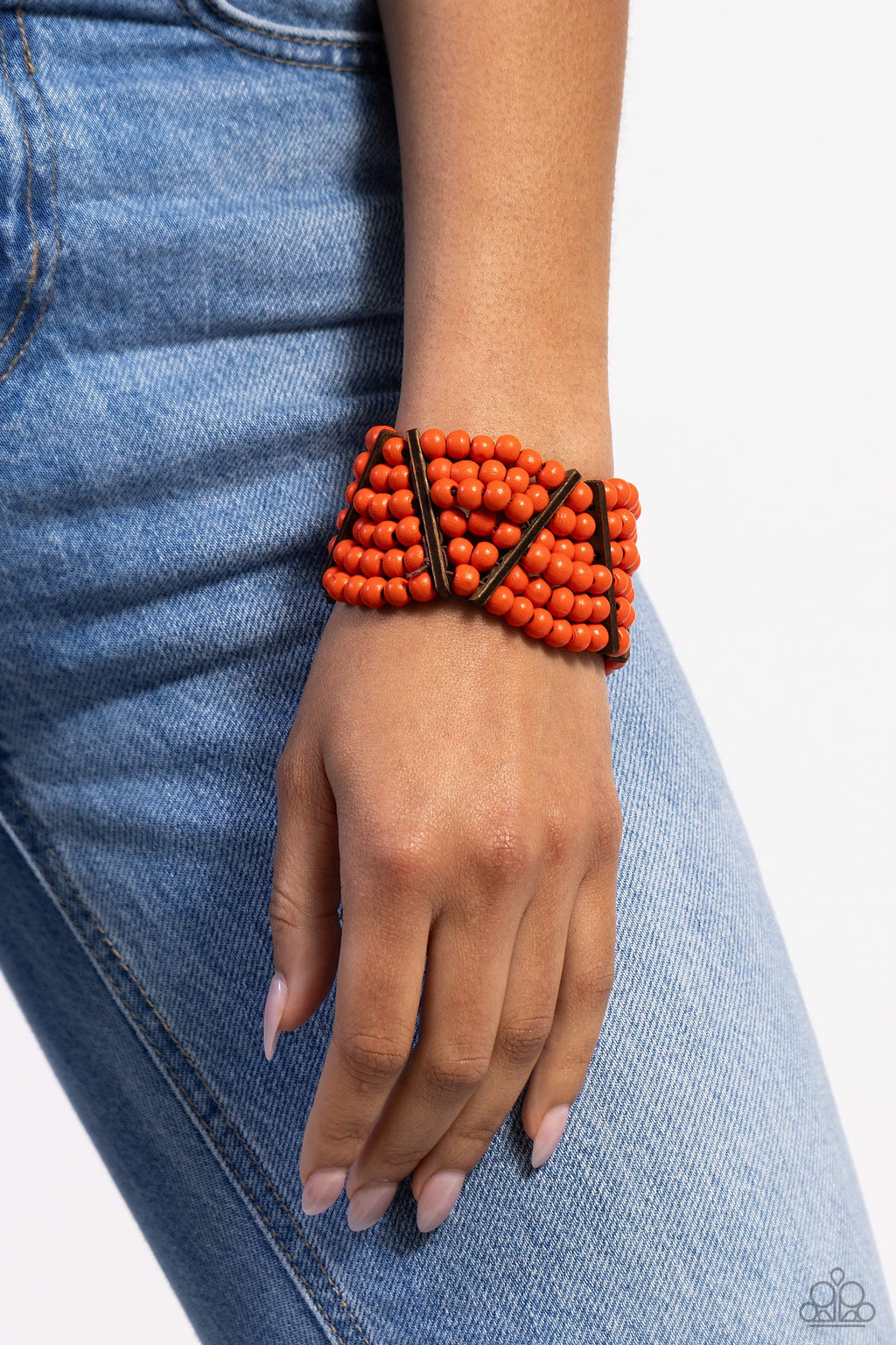Way Off TROPIC - Orange Paparazzi Bracelet (#5612)