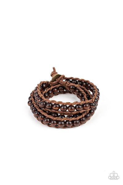 Pine Paradise - Brown Paparazzi Bracelet