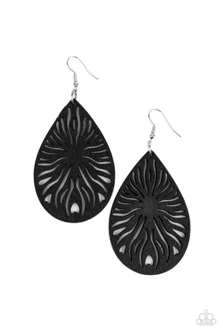 Sunny Incantations - Black Paparazzi Earring (#2668)