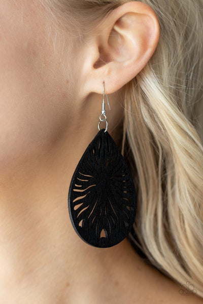 Sunny Incantations - Black Paparazzi Earring (#2668)