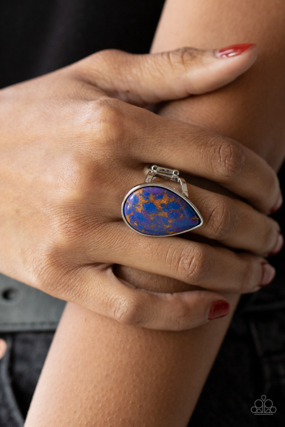 Stormy Sunrise - Purple Paparazzi Ring (T29)