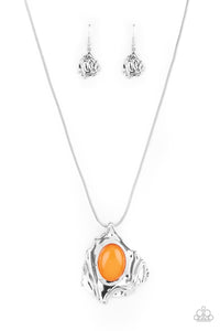 Amazon Amulet - Orange Paparazzi Necklace