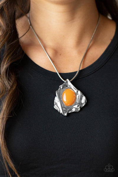 Amazon Amulet - Orange Paparazzi Necklace