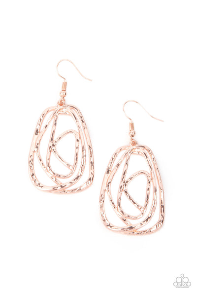 Artisan Relic - Rose Gold Paparazzi Earrings
