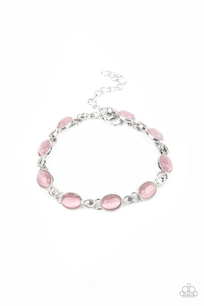 Blissfully Beaming - Pink Paparazzi Bracelet (#2928)