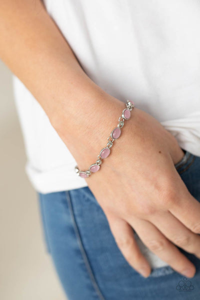 Blissfully Beaming - Pink Paparazzi Bracelet (#2928)