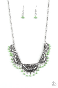 Paparazzi Necklace - Boho Baby - Green (#1088)
