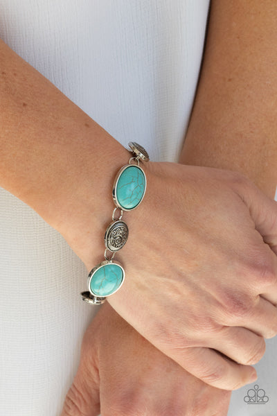 Cactus Country - Blue Paparazzi Bracelet