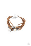 Canyon Flight - White Paparazzi Bracelet