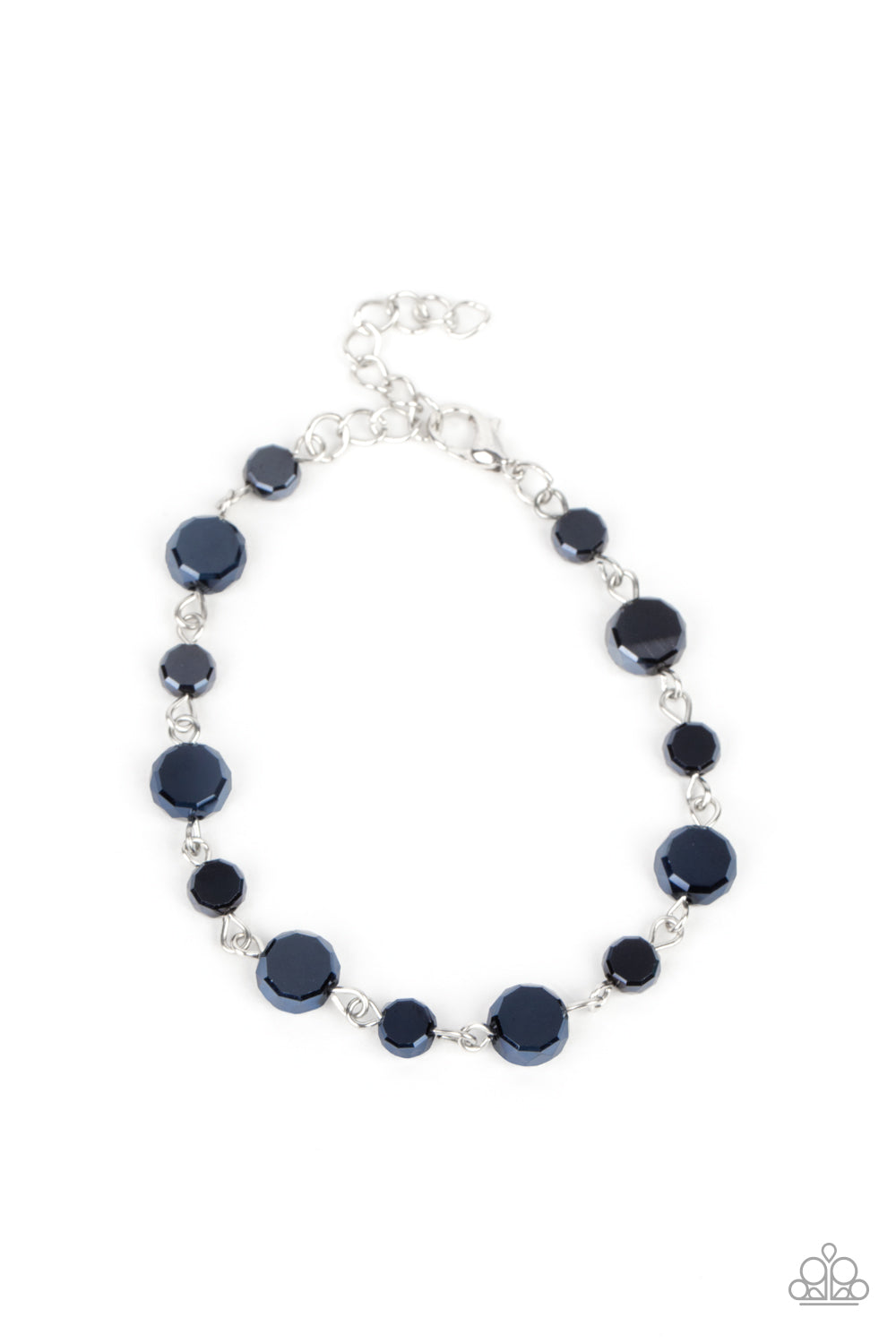 Colorfully Cosmic - Blue Paparazzi Bracelet (PZ-563)