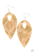 Cork Cabana - Green Paparazzi Earrings (#1735)