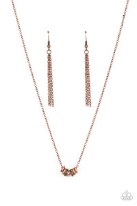 Dainty Dalliance - Copper Paparazzi Necklace (#4324)