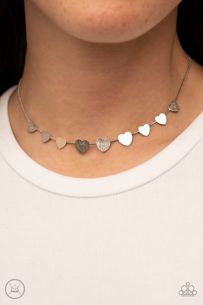 Dainty Desire - Silver Paparazzi Necklace (#1257)