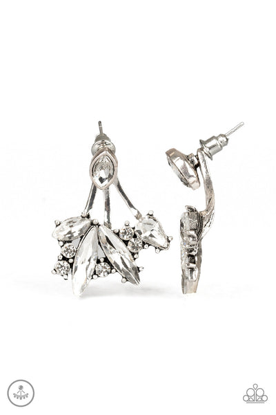 Deco Dynamite - White Paparazzi Earrings