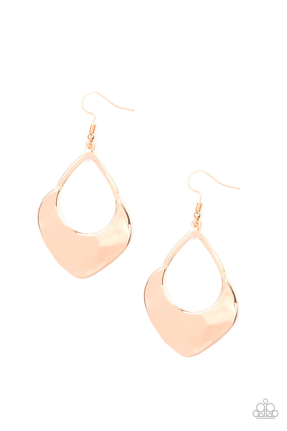 Paparazzi Earrings - Dig Your Heels In - Rose Gold (#1534)