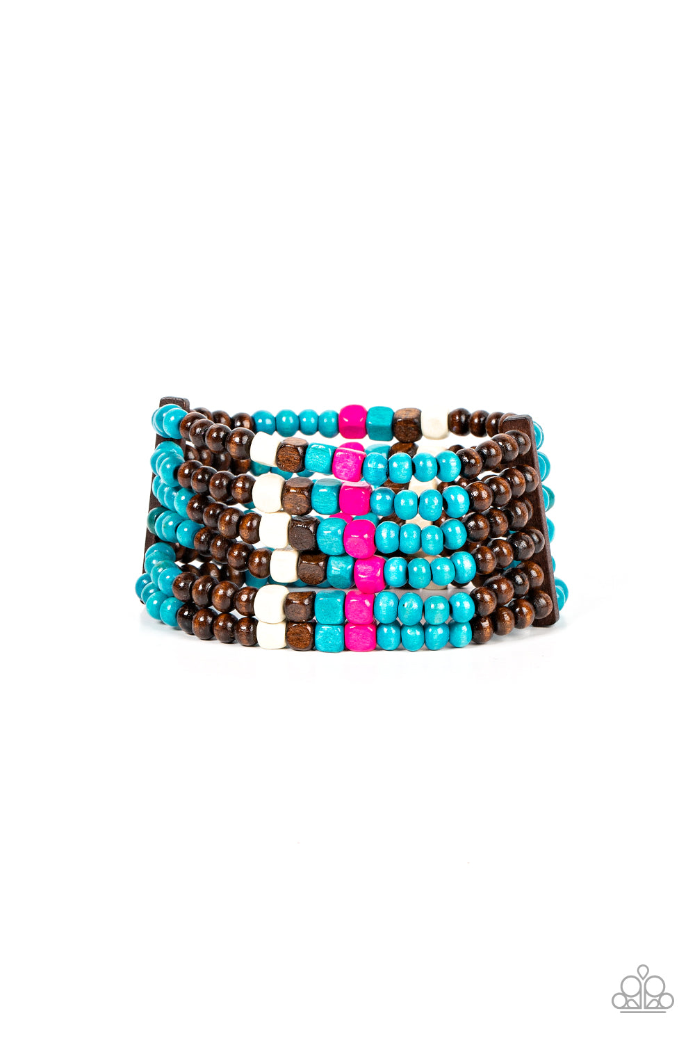 Dive into Maldives - Blue Paparazzi Bracelet (PZ-4938)