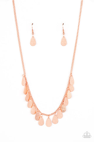 Eastern CHIME Zone - Copper Paparazzi Necklace (#4464)