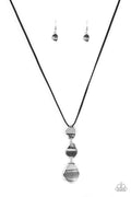 Paparazzi Long Necklace - Embrace The Journey - Black (PZ-711)