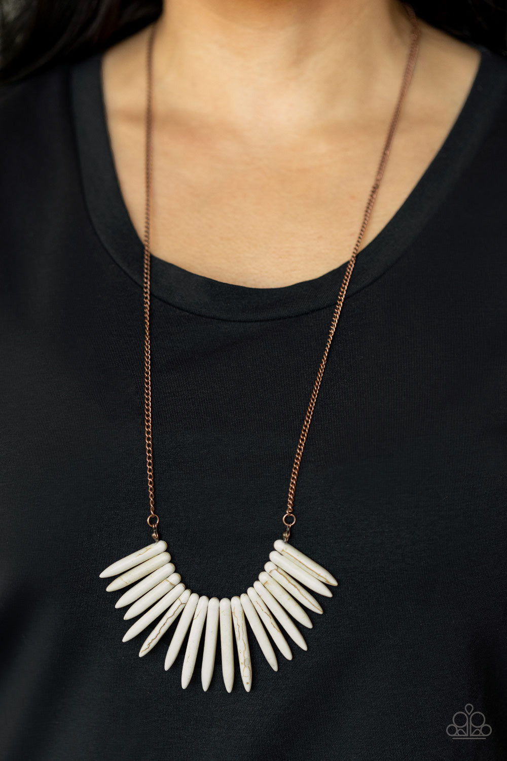 Exotic Edge - Copper Paparazzi Necklace