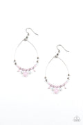 Paparazzi Earrings - Exquisitely Ethereal - Pink (PZ-804)