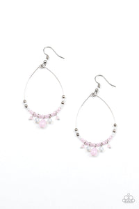 Paparazzi Earrings - Exquisitely Ethereal - Pink (#804)