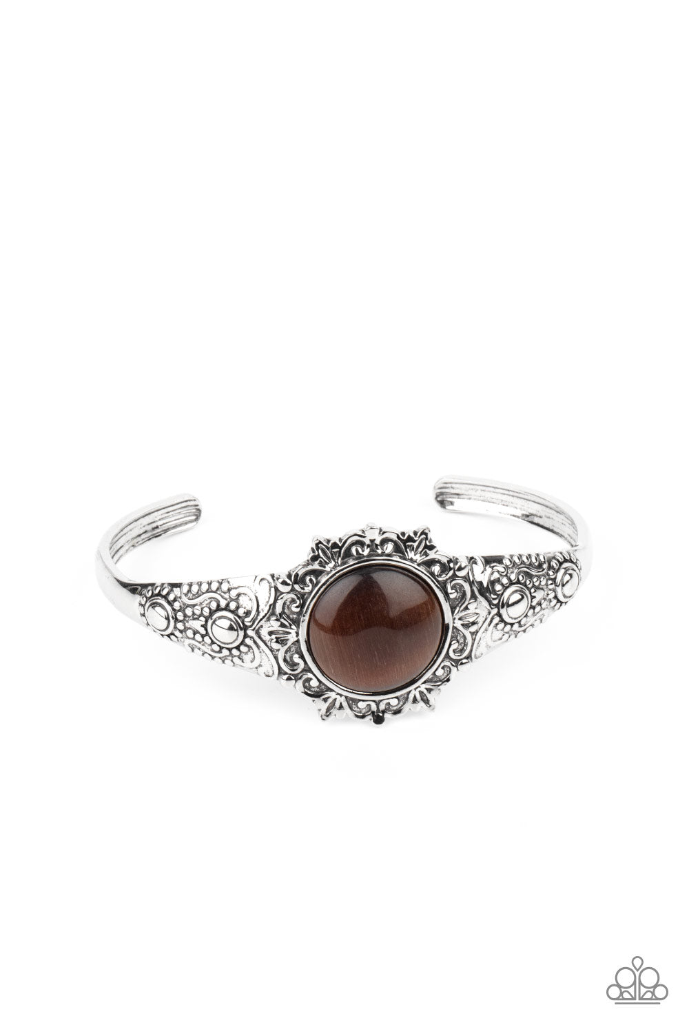 Extravagantly Enchanting - Brown Paparazzi Bracelet (PZ-4650)