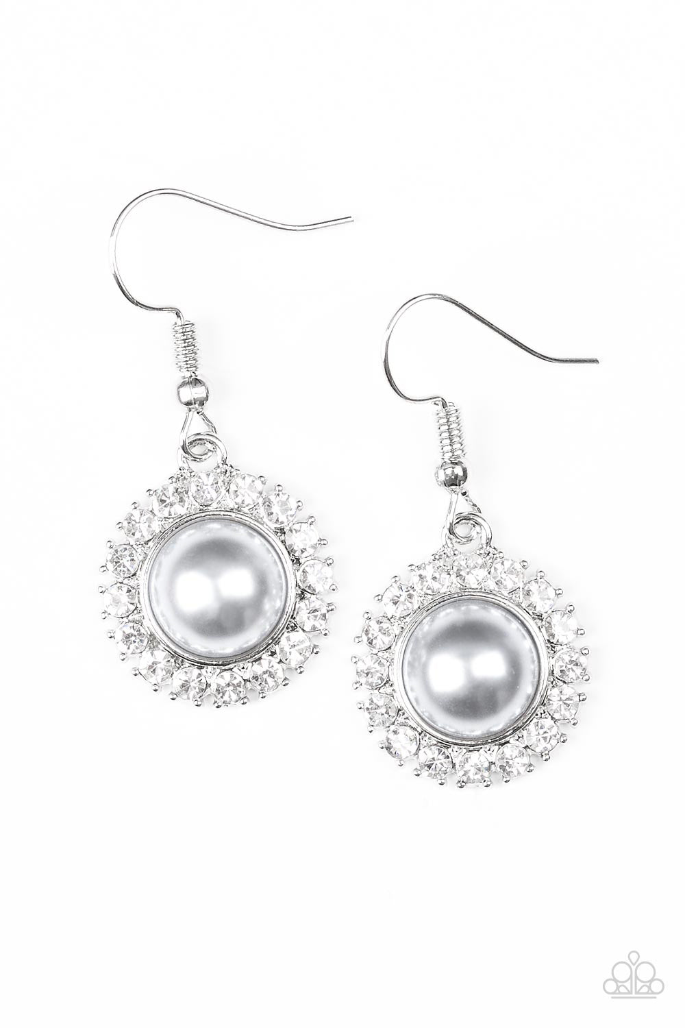 Paparazzi Fishhook Earrings - Fashion Show Celebrity - Silver (PZ-338)