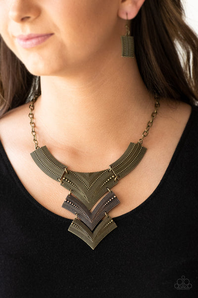 Fiercely Pharaoh - Multi Paparazzi Necklace