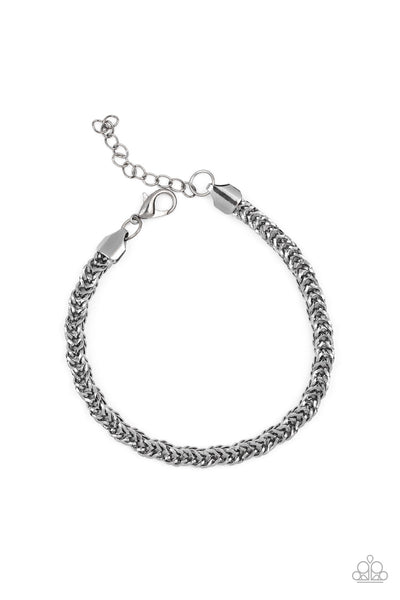 Fighting Chance - Black Men's Paparazzi Bracelet (#2142)