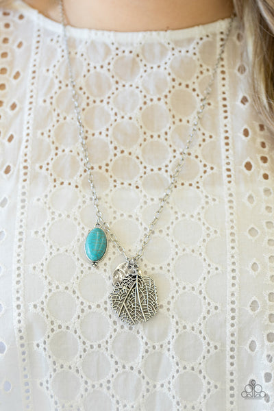 Free-Spirited Forager - Blue-Paparazzi Necklace