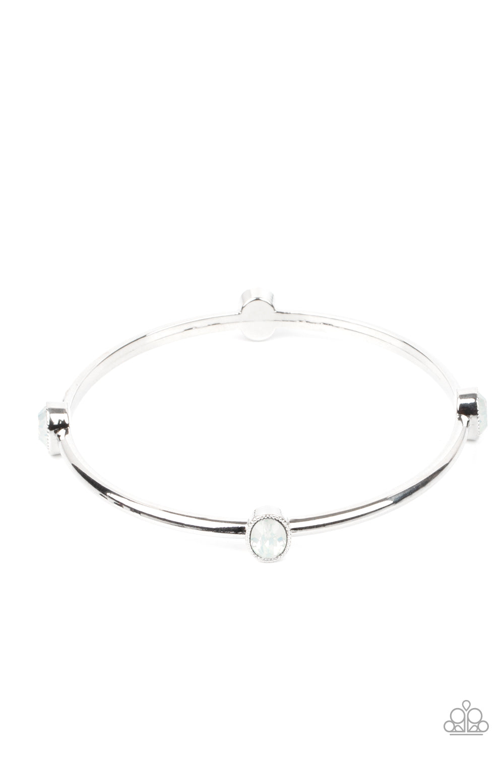 Gleam-Getter - White Paparazzi Bracelet