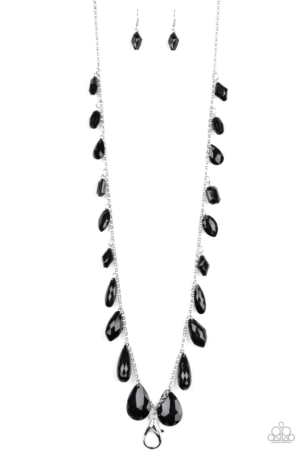 GLOW And Steady Wins The Race - Black Paparazzi Lanyard (L014)