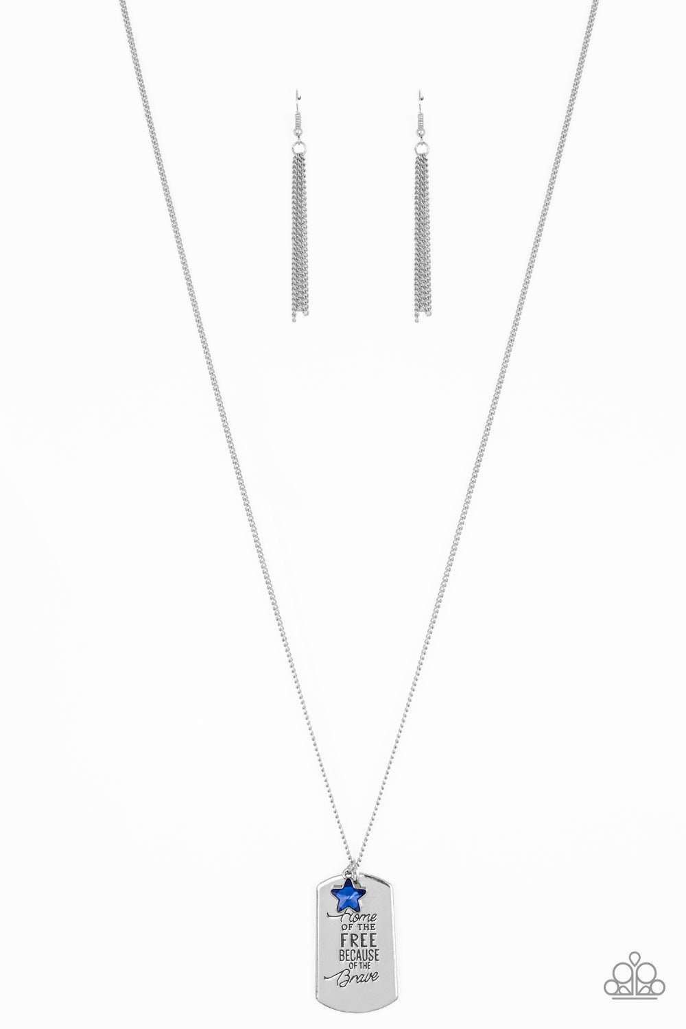 Paparazzi Necklace - Home Of The Free - Blue (#489)